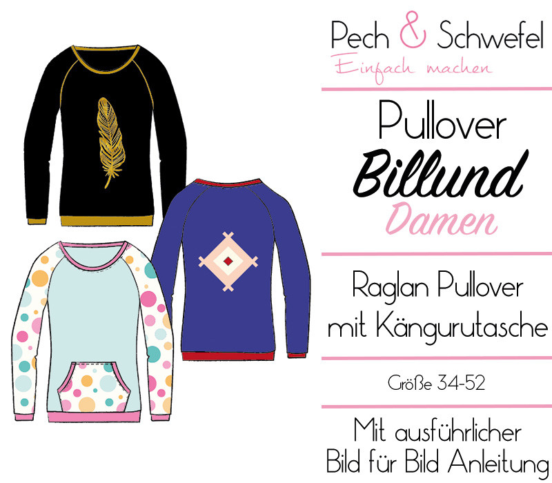 Ebook - Pullover Billund Damen - Größe 34 bis 52 von Pech und Schwefel